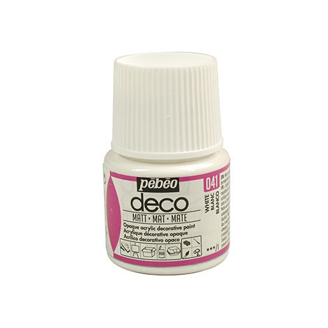 Farba Pebeo Deco Matowa 45ml, Biała/41 White